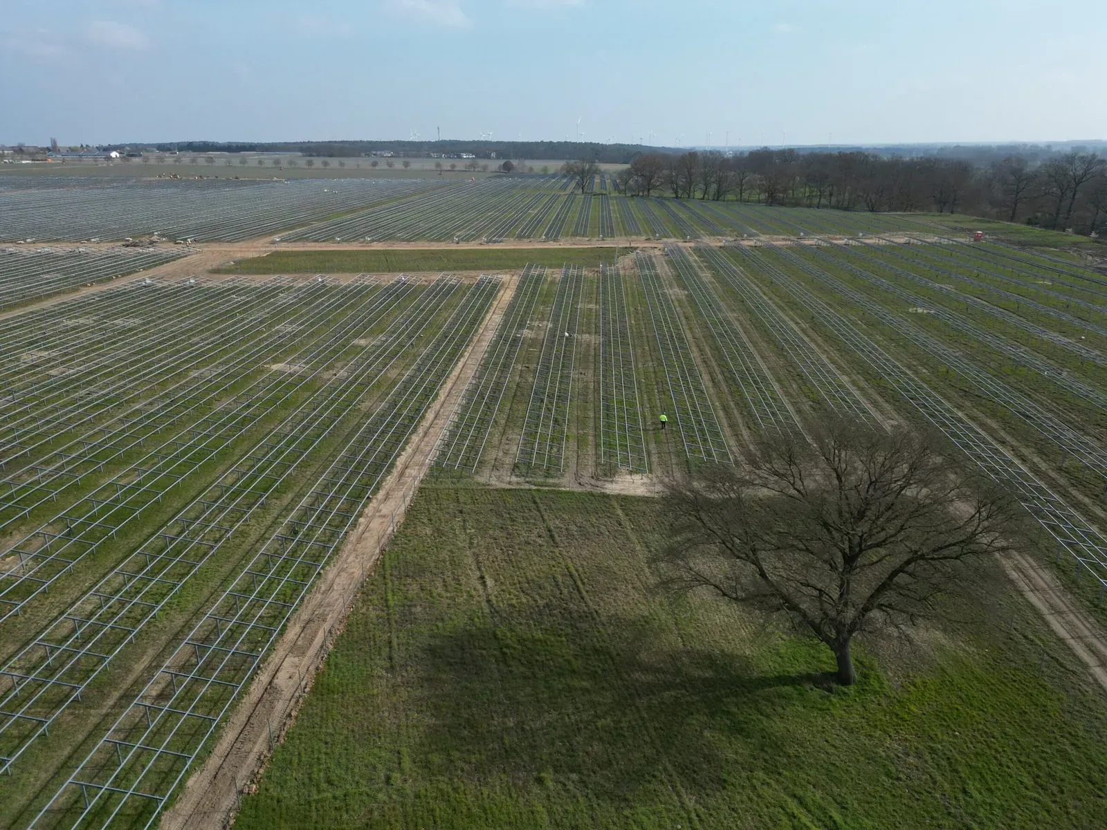 Il campo di Schönermark durante la preparazione delle aree